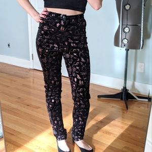NWOT Modcloth x Collectif Mystical Maven Velvet Skinny Pants